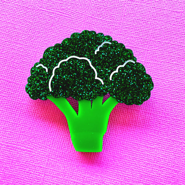 Broccoli Brooch
